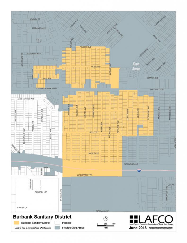 Burbank Sanitary District Map