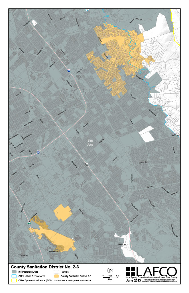 County Sanitation District 2-3 Map