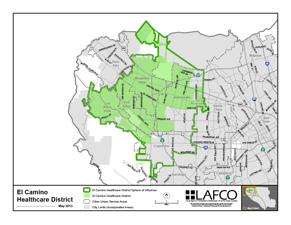 El Camino Health Care District Map