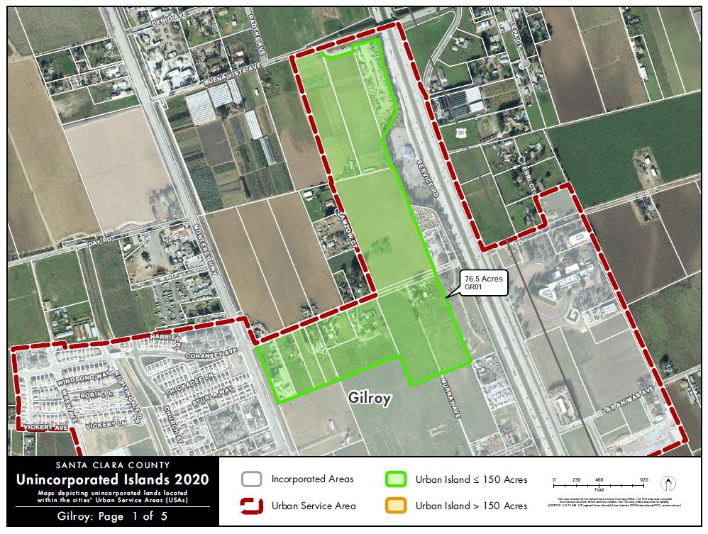  Cupertino (1.49 MB PDF)  Unincorporated Islands in Gilroy Unincorporated Islands in Gilroy