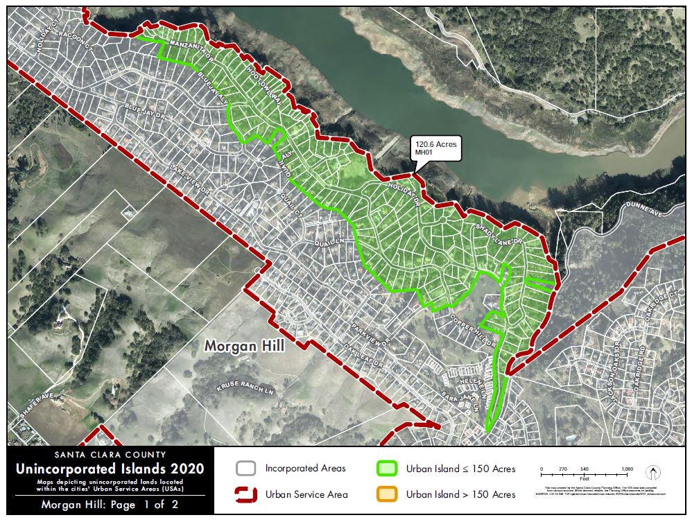 Unincorporated Islands in Morgan Hill