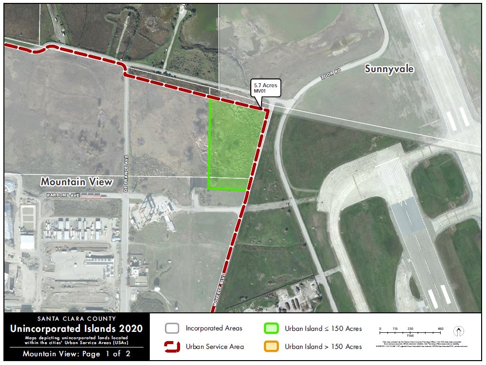Unincorporated Islands in Mountain View