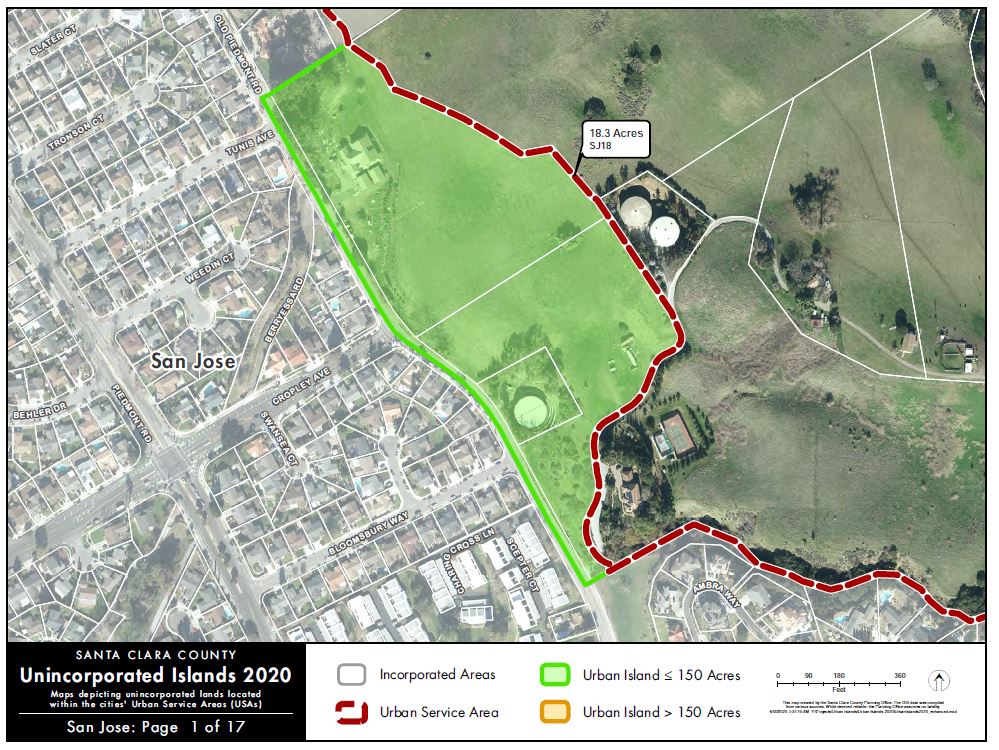 Unincorporated Islands in San Jose
