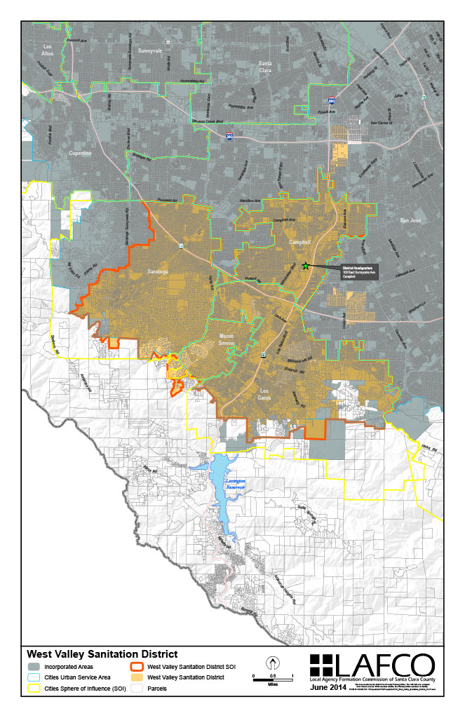 West Valley Sanitation District Map